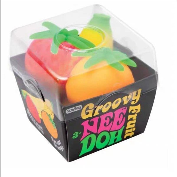 Nowa Owoce Needoh Squishy Zabawka Symulowana Truskawka Banan PomarańCza Fidget Zabawka Sensoryczna Ulga W Stresie Przeciw LęKom Zabawka TPR-image
