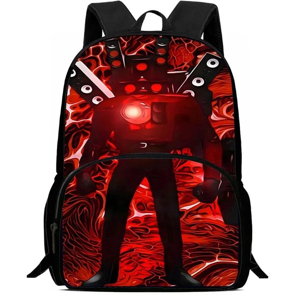 Mochilas Escolares Para NiñOs NiñOs Y NiñAs Regalo De CumpleañOs Estudiante NiñO BañO Skibidi Mochilas Escolares Gran Capacidad Camping Mochila Duradera-image