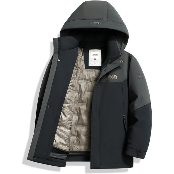 Nueva Chaqueta De PlumóN De Ganso Tres En Uno Para Hombre Blanca De PlumóN De Ganso Casual Engrosada Forro ExtraíBle Chaqueta De PlumóN Para Exteriores 4XL-image