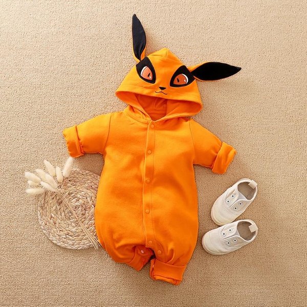 Demon Slayer Cosplay Disfraz Ropa De Bebé NiñOs Dibujos Animados Anime Mameluco NiñO NiñA Chrismats Halloween Bebé Cosplay Ropa Infantil Bebé Mono Monos 80 Orange-image