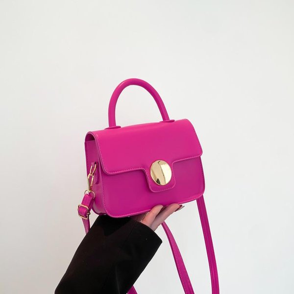 Bolso PequeñO Popular Para Mujer, Sencillo Y Moderno, De Primavera, Cuadrado, Informal, Bandolera De Un Solo Hombro.-image