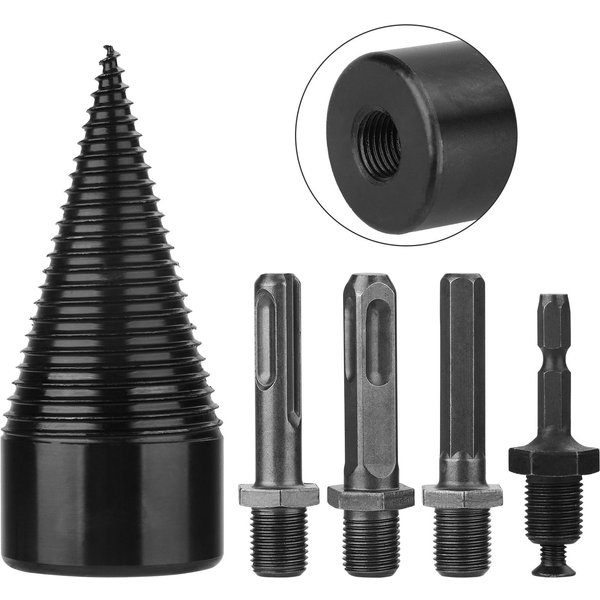 Brocas Para Partir LeñA De Acero Al Carbono De Alta Resistencia Partidor De LeñA VáStago Hexagonal De Alta Velocidad LeñA-image