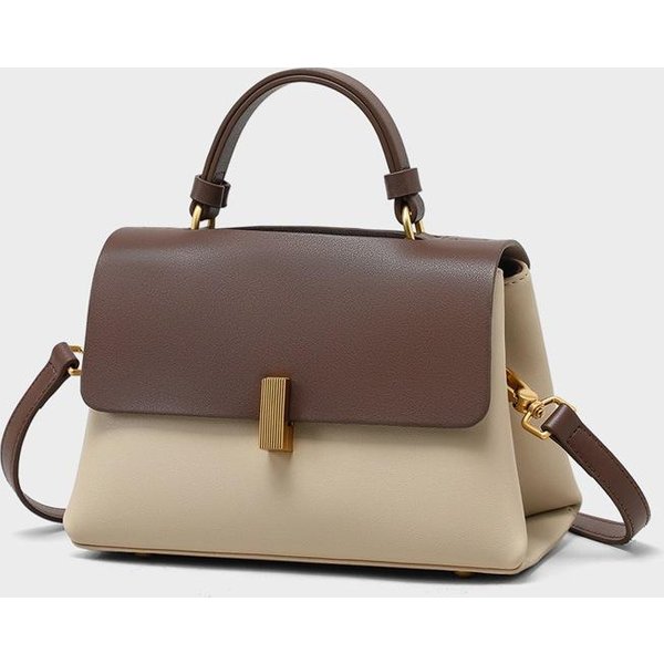Bolso De Mano Para Mujer Bolso Mensajero Para Mujer Sentido Premium Un Solo Hombro Conmutador Bolso Bandolera Brown-image