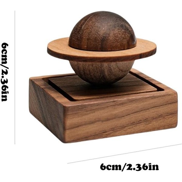 1 Pieza Difusor Aroma Madera Sin Difusor De Aceites Esenciales Forma JúPiter DecoracióN Hogar Aire Fresco Regalo Para Amigo Esenciales Dormitorio Black-image