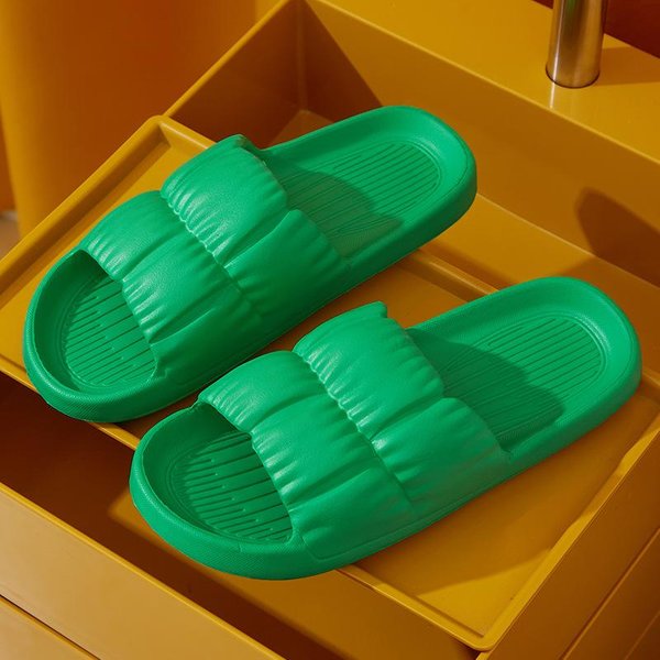 Sandalias De Verano Suaves, Zapatillas De Nube, Para Interiores, Silenciosas, Antideslizantes, Para BañO, Para Playa, De Eva, Para Hombre Y Mujer 44 Verde-image