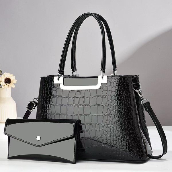 Bolsas Para Madre E Hijo Multicapa Aspecto De Alta Calidad Bolsos De Hombro ÚNico Bolsos Cruzados VersáTiles Y Modernos Lujo Ligero . Gray-image