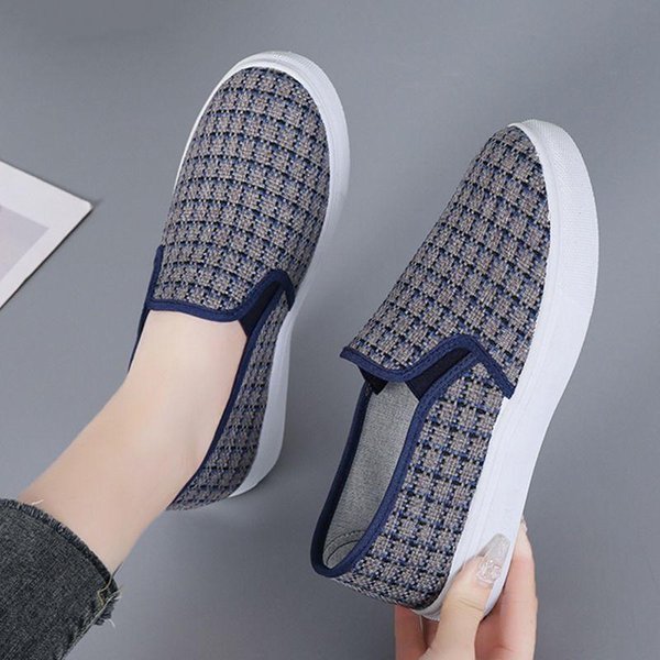 Zapatos De Lona, Zapatos De Tela Antiguos De Beijing, Zapatos Casuales, CóModos, Zapatos De Mujer Antideslizantes Con Suela Suave 40 Azul-image