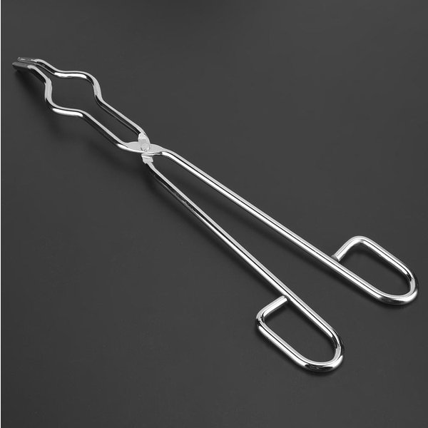 Pinzas De Crisol De Acero Inoxidable, Soporte Para Vasos Con Remache De Calidad AeronáUtica(300 Mm 11,81 Pulgadas)-image