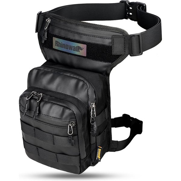 Bolsa Multifuncional Para Motocicleta, Bolsa De Pierna Para Motociclismo Transpirable, RiñOnera De Gran Capacidad Negro-image