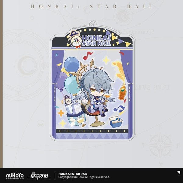 Sunsyea Honkai Star Rail Oficjalne GadżEty Mihoyo Oryginalne Autentyczne Seria Qjqd Odznaka Klucze Karty Zestaw Niedziela Robin Gray-image
