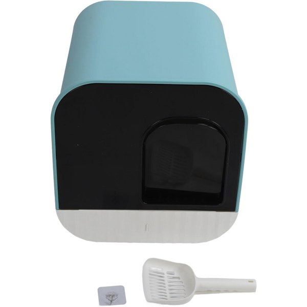 Caja De Arena Cerrada Para Gatos Control De Olores Grande Con Tapa Bandeja De Arena Para Gatitos Tipo CajóN Inodoro Para Gatos Con White-image
