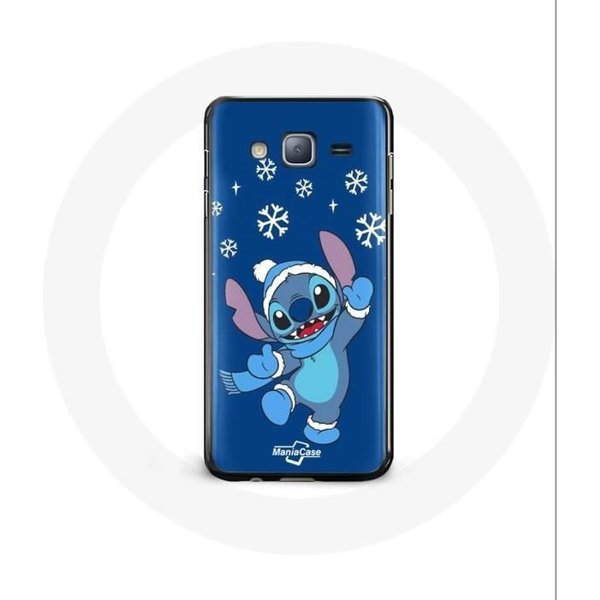 Funda Para Samsung Galaxy A3 Stitch Nieve Navidad Azul-image
