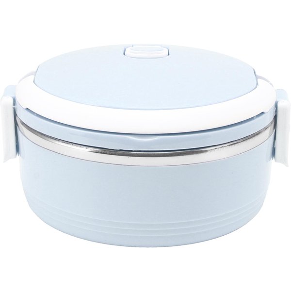 Fiambrera TéRmica Acero Inoxidable Una Capa PortáTil Aislada Fiambrera Bento Con Hebilla De Seguridad Para L Azul-image