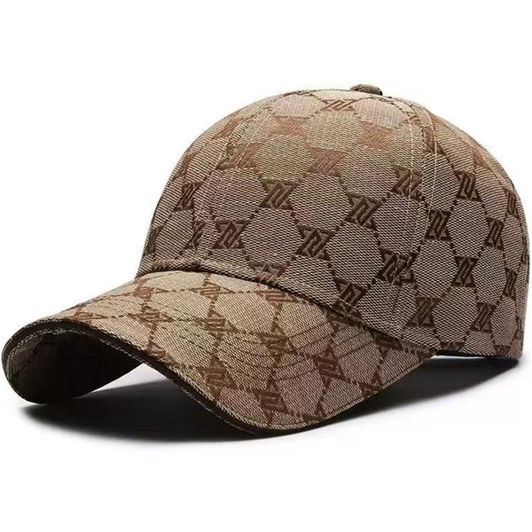 Gorras De BéIsbol Unisex Con Estampado De Letras Primavera Y OtoñO Sombreros Casuales Ajustables Para Exteriores Sombrero Protector Solar Gorra Deportiva MarróN-image