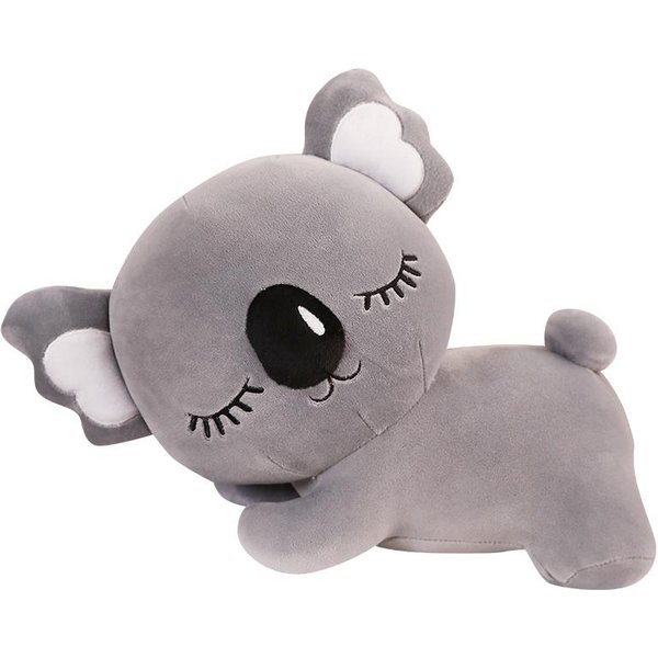 Nowa Symulacja Pluszowa Zabawka Koala MięKka KreskóWkowa Zwierzę Koala Kawaii Wypchana Lalka Poduszka Na ŁóżKo Sofę Poduszka Do Drzemki Przyjaciele Prezent Na BożE Narodzenie 35Cm-image