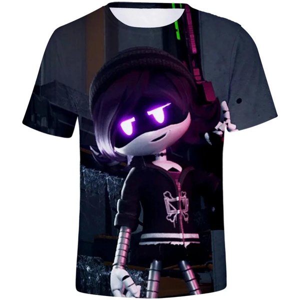 Letnie Koszulki Anime Murder Drones Z Nadrukiem 3D Streetwear Moda Oversize Z KróTkim RęKawem Koszulki Dla Dzieci Topy Ubrania 130-image