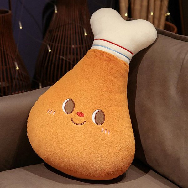 Almohada De Peluche Linda De Comida CojíN De Peluche Relleno De Tostada Y Hamburguesa Cara Sonriente Peluche Feliz DecoracióN Para Sofá Del Hogar Regalo-image