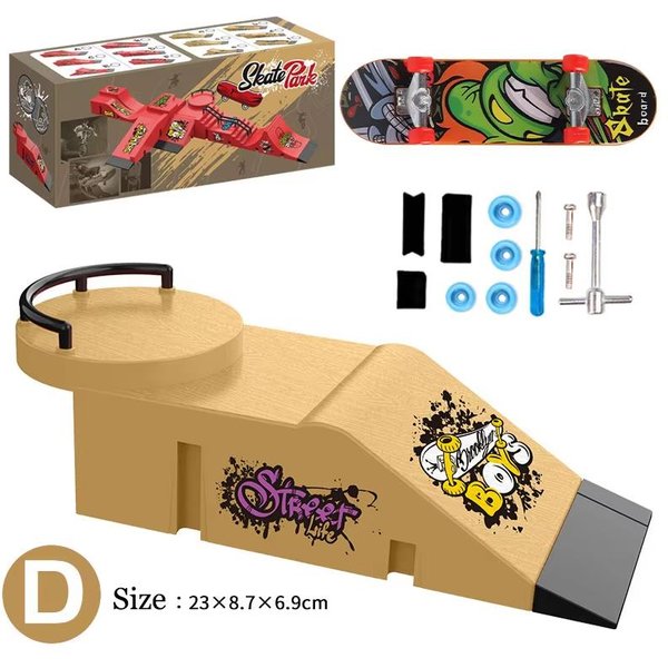 DziecięCe Fingerboardy Deskorolki Sporty Na Palce Zabawka Park Rampy Balustrady Nachylenie Model Scena Finger Skateboard Trening Zabawka Dla DorosłYch Prezent-image