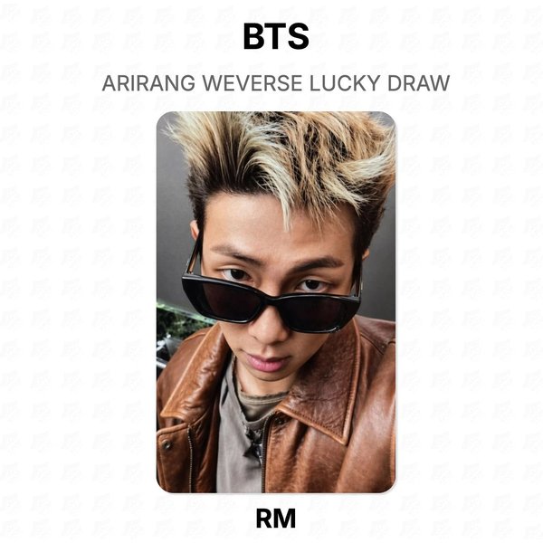 BTS Arirang Weverse Sorteo Oficial Fotocarta RM 02-image