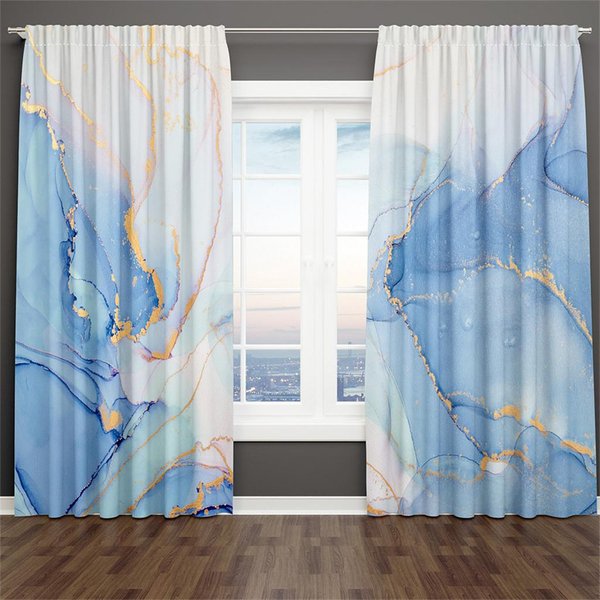 Luksusowe Czarne ZłOte Geometryczne ZasłOny Nowoczesne Liniowe Draperie Okienne 2 Panele Elegancki Salon Sypialnia Dekoracja Domu 50W60H(Cm)X2Pcs&Rod Pocket-image