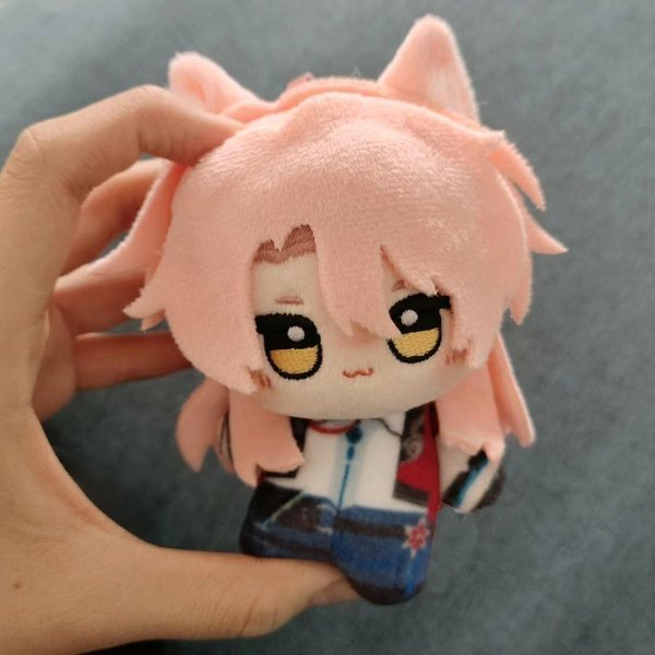 10 Cm Awenturynowa Pluszowa Zabawka Honkai Star Rail Feixiao Argenti Zabawki Anime Jiaoqiu Pluszowy Breloczek Wisiorek Wypchane Lalki Prezenty ŚWiąTeczne 10CM-image