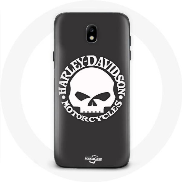 Funda - Harley Davidson - Samsung Galaxy J3 2017 - Flexible - Negra - Calavera-image