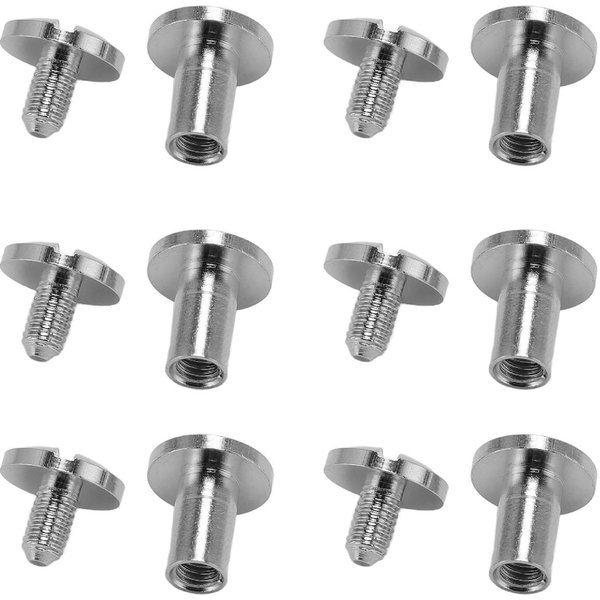 20 Juegos Remaches Y Tornillos AleacióN De Zinc Remaches De Cuero Plata Cobre Superficie De Arco Remaches Y Tornillos Para EncuadernacióN Para DIY Gray-image