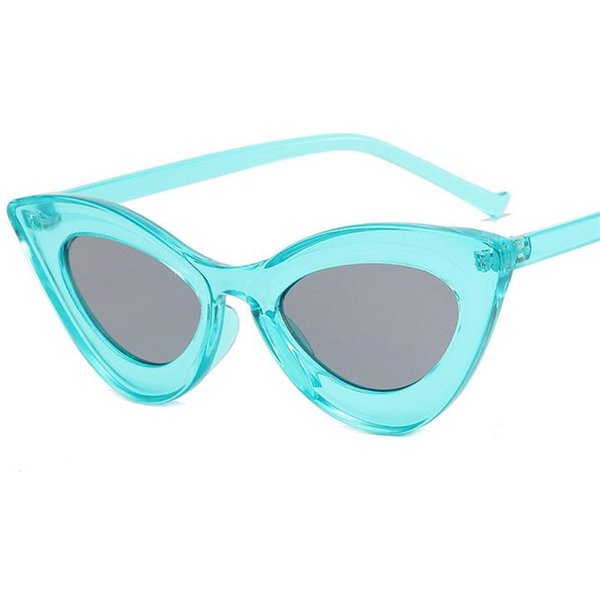 Gafas De Sol Vintage Ojo De Gato Montura PequeñA ProteccióN UV400 Unisex DiseñAdor CóNcavas Negras Gafas Ojo De Gato Tonos Retro Only 1Pcs Sunglasses-image