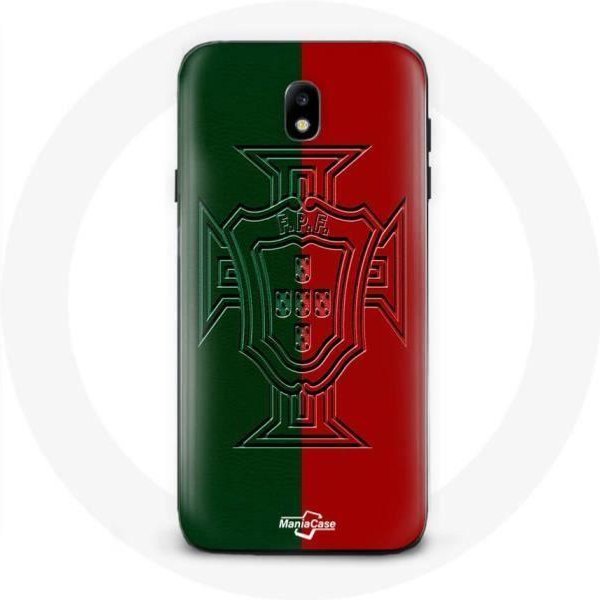 Funda - Maniacase - Samsung Galaxy J5 2017 - Logo De Portugal Verde Y Rojo - Silicona - Flexible Negro-image