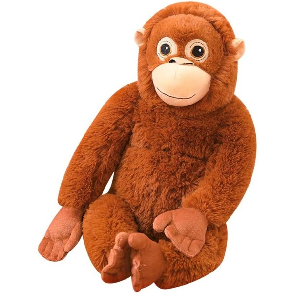 MuñEco Mono De Peluche Grande De Brazo Largo MuñEco De Peluche Realista Juguete De Peluche Mono Mono OrangutáN De Dibujos Animados De SimulacióN MuñEco De Peluche Juguetes Para BebéS-image