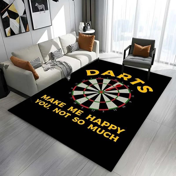 Sportowy Dywanik WzóR Tarczy Do Rzutek Kreatywny Wycieraczka Do Salonu Sypialni WystróJ Domu AntypośLizgowy Dywanik ŁAzienkowy 120*160Cm-image