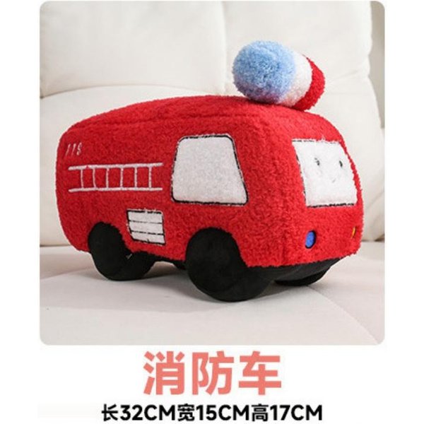 Pluszowe RóżNe Samochody Transportowe Pluszowe Zabawki SamochóD Policyjny Ambulans TaksóWka CzołG WóZ StrażAcki Samolot PociąG Prezent Urodzinowy Dla ChłOpca See Picture-image