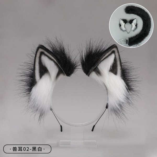 CinturóN Ajustable Cola Peluda Kawaii Lobo Perro Cola Accesorios Cosplay Fiesta 70Cm Disfraz Cosplay Atrezzo NiñA Cola De Pelo SintéTico One Size-image