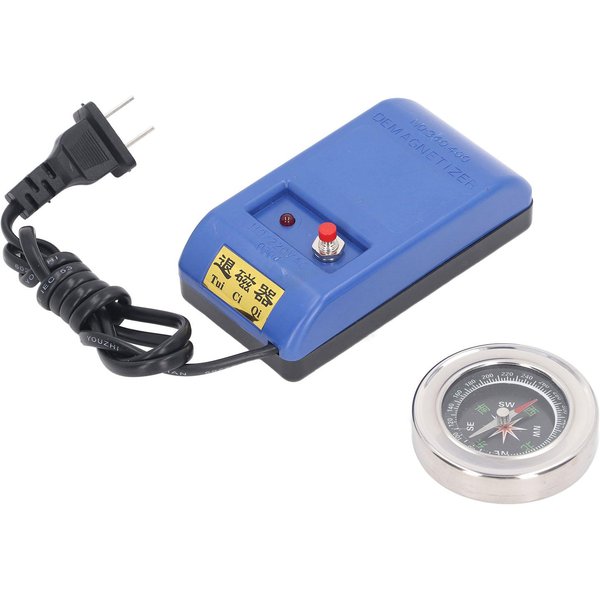Desmagnetizador EléCtrico ReparacióN De Relojes Desmagnetizador BrúJula Herramientas Para Destornillador Pinzas Enchufe De Ee. Uu. 110V Blue-image