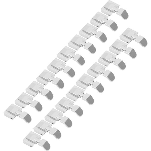 20 Piezas Pie Prensatelas Para Cremallera Acero Inoxidable Pie Prensatelas Para MáQuina De Coser Para Cremallera Invisible Para Hogar-image