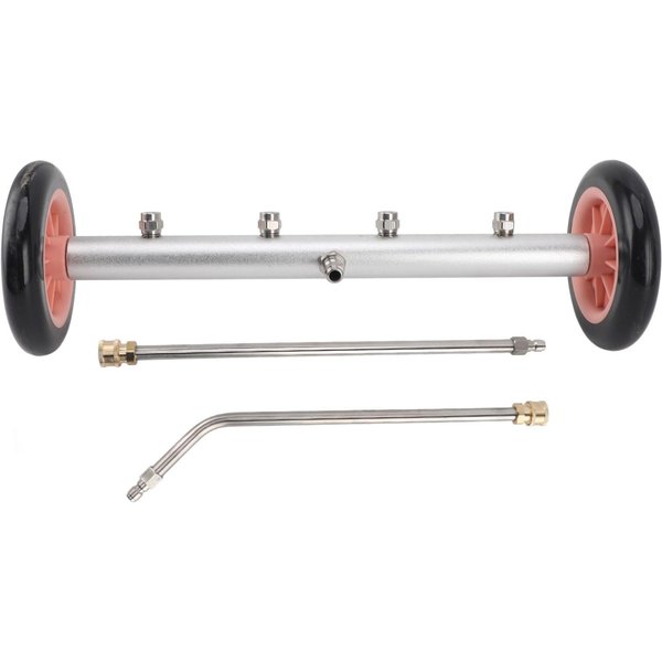 Limpiador De Bajos 16 Pulgadas 4000PSI Alta PresióN Escoba De Agua Para Lavado De Bajos Con Varilla De ExtensióN-image