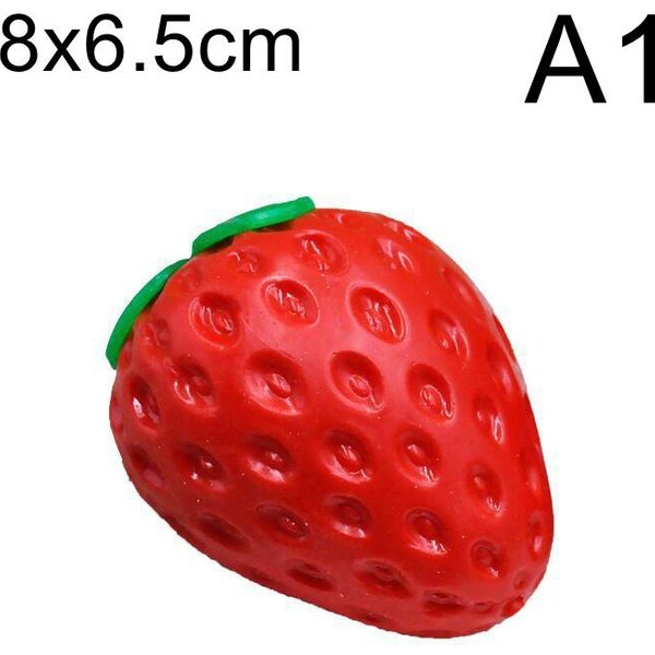 Urocza Truskawkowa PiłEczka Anty Stresowa Super MięKka WypełNienie Klockami ŚCiskana Zabawka Fidget Asmr Sensoryczna Antystresowa Zabawka Dla Dzieci DorosłYch-image