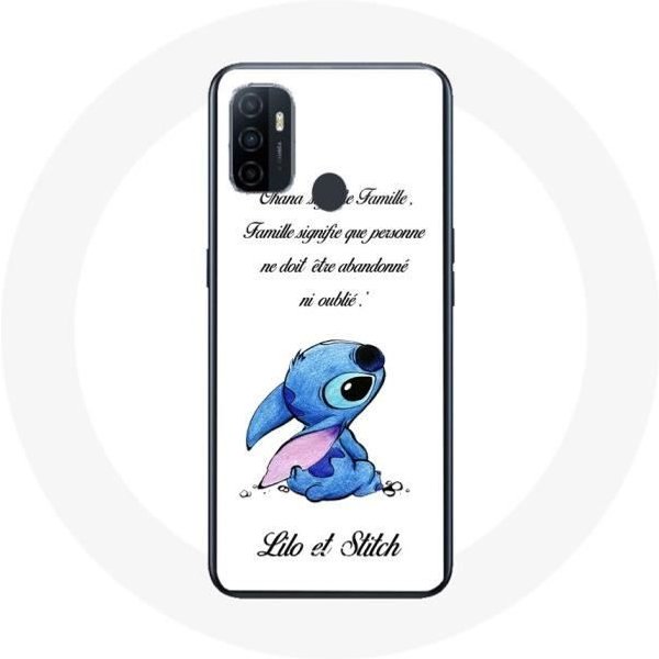 Funda - Maniacase - Oppo A53 - Lilo Y Stitch Ohana - Flexible - Blanco - ProteccióN Blanco-image