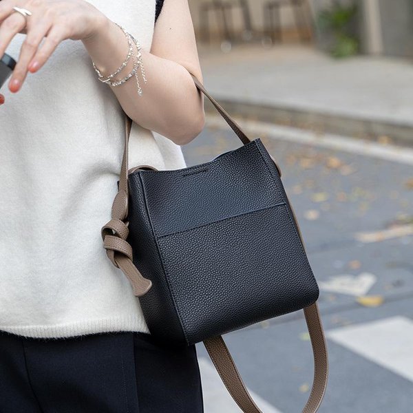 Nuevo Bolso De Mano De Piel De Vaca De Capa Superior Para Mujer, Bolso De Hombro De Gran Capacidad, Bolso Cruzado-image