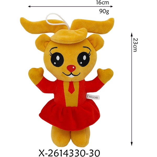 2026 Anime Plim Peluches Mago Joker HéRoe Elefante Oso Peluches MuñEcos Dibujos Animados Peluches Juguetes Creciendo Juntos Peluche Regalo Carmesí-image