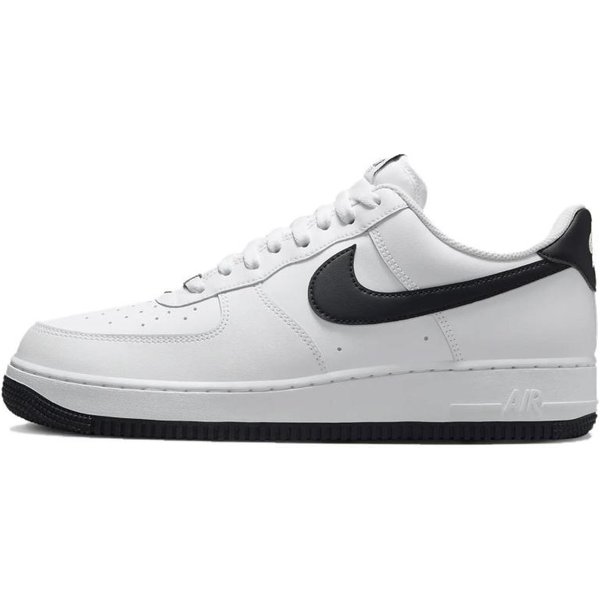 Nike Air Force 1 BiałE Czarne Podeszwa ZewnęTrzna Sneakersy FQ4296-101 44 Czarny Kolor BiałY-image