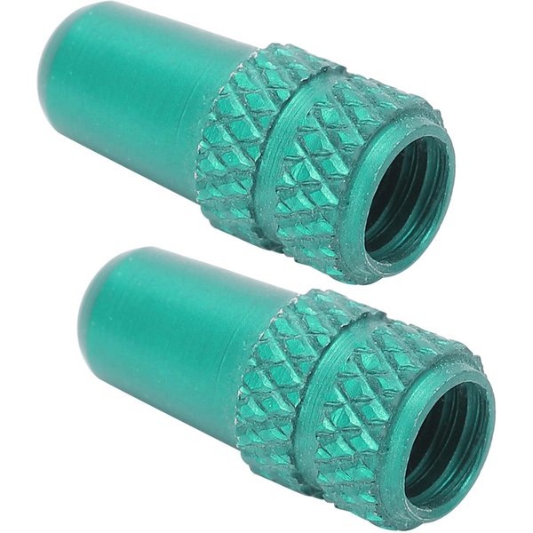 2 Piezas Tapones De VáLvula Presta AleacióN De Aluminio Tapas Antipolvo Para VáLvula De Ciclismo Presta Tapones Para NeumáTico De Bicicleta Verde-image