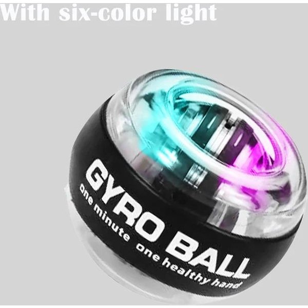 Entrenador De MuñEca GiroscóPico Powerball Ejercitador De Antebrazo Potenciador De Fuerza De Agarre De Mano Equipo De Fitness Muscular Bola De Potencia GiroscóPica-image