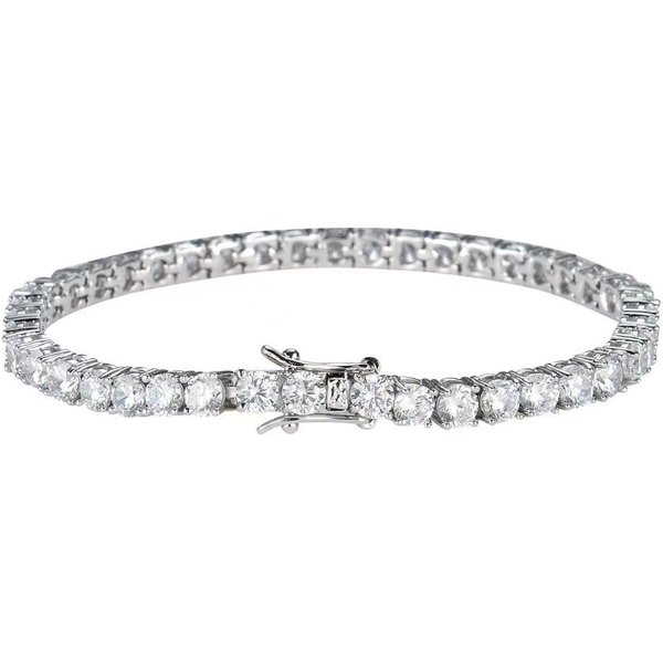 Luksusowa Damska Bransoletka Tenisowa Z Cyrkoniami 3Mm - Elegancka, Modna I Popularna-image