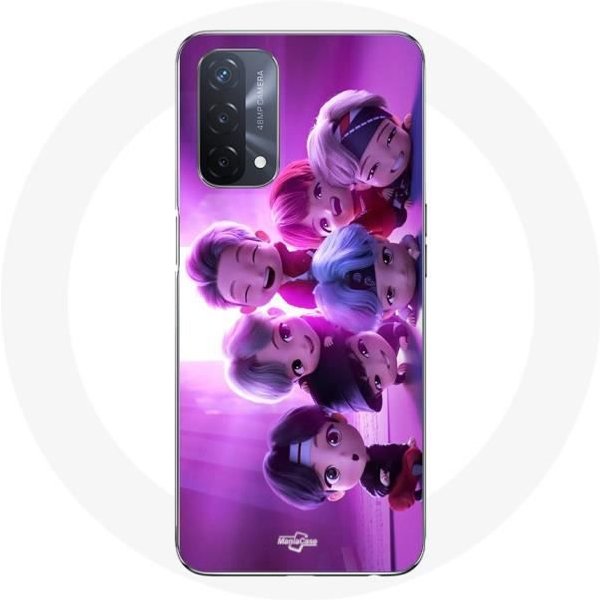 Funda - Maniacase - Oppo A93 5G - Flexible - Blanca - BTS Kpop-image