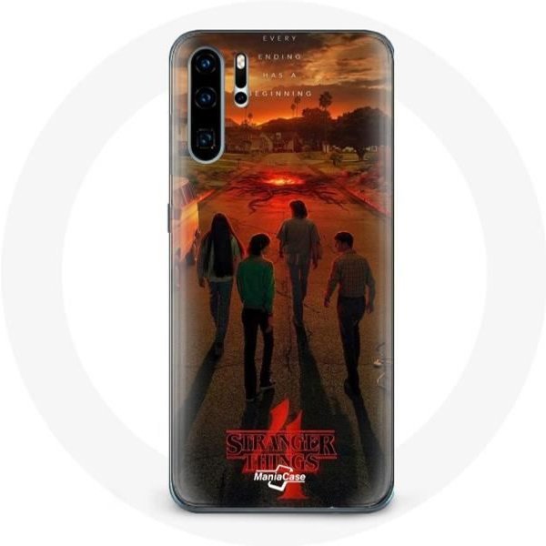Funda Para Huawei P30 Pro Stranger Things Temporada 4 PóSter Arte Tripulaciones De La Nueva TeoríA-image