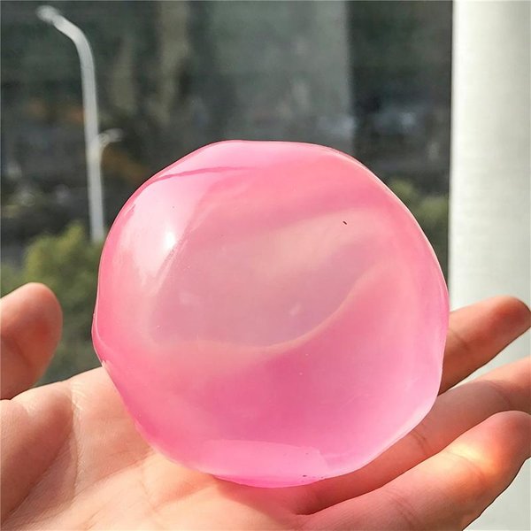 Wazelina Gniotek Przezroczysta Galaretka Zabawka Antystresowa MięKka Do ŚCiskania Nietoksyczna Fidget Sensoryczna Adhd Ulga W LęKu Zabawka Na Biurko DorośLi Pink-image