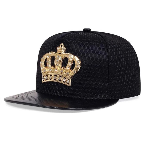 Doitbest Moda Verano Corona Europa Gorra De BéIsbol Sombrero Para Hombres Mujeres Casual Hueso Hip Hop Gorras Snapback Sombreros Solares Gorras Black-image