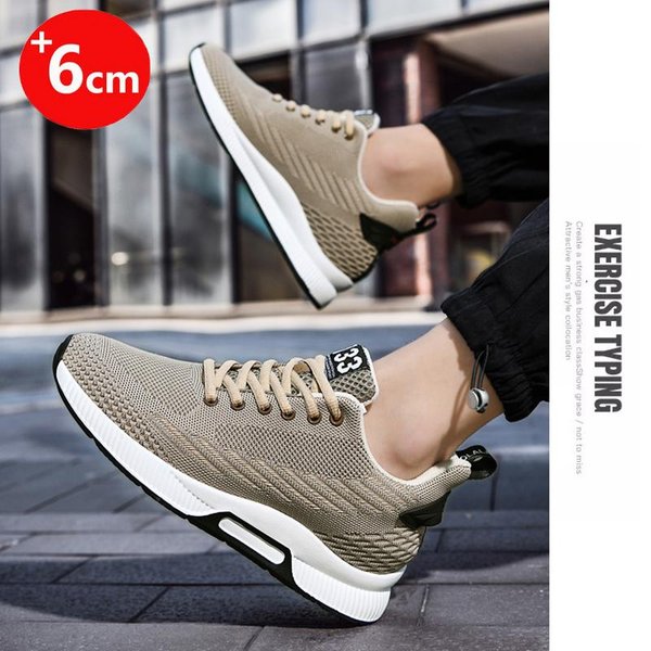 MęSkie Buty PodwyżSzająCe Buty Na PodwyżSzeniu MęSkie Trampki Buty ZwięKszająCe Wzrost Buty ZwięKszająCe Wzrost MężCzyzna Sportowe Modne Buty Wysoki MężCzyzna 40 Gray-image