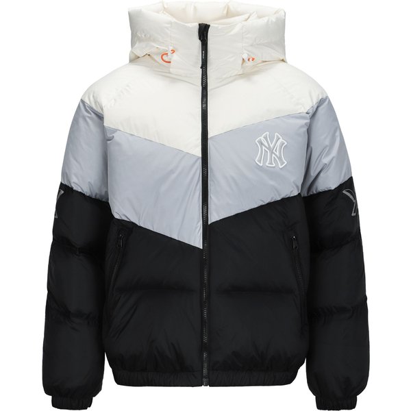 MLB New York Yankees Kurtka Puchowa Z Kapturem LuźNa KróTka Kurtka Unisex Kość SłOniowa 3ADJS0316-50IVS S White-image